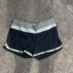 Women's Black and Gray Shorts
